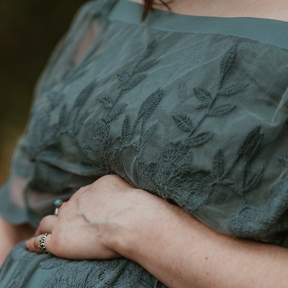 Blue Lace Dress from Pink Blush - Picture 3 of 4